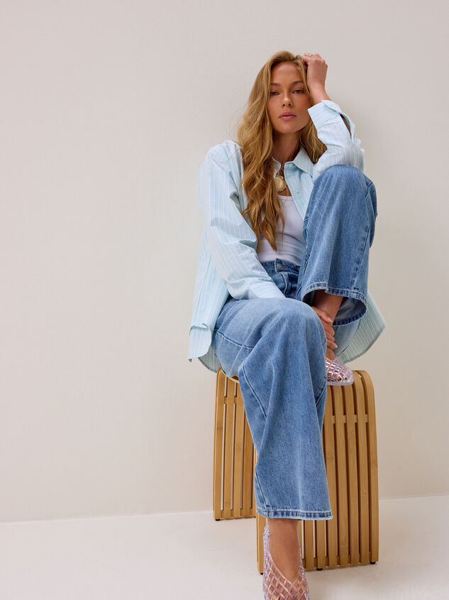 Sydney Low Rise Wide Leg Jeans Detail 4 - AS Kids