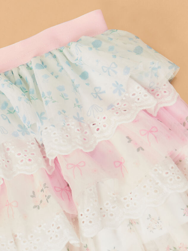 Floral and Lace Tutu Skirt Detail 2 - ALTAR'D STATE KIDS