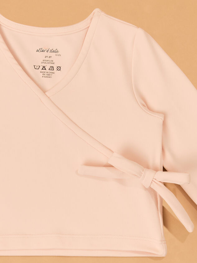 Aurora Ballet Wrap Top Detail 4 - AS Kids