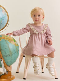 Kate Floral Pointelle Dress - AS Kids