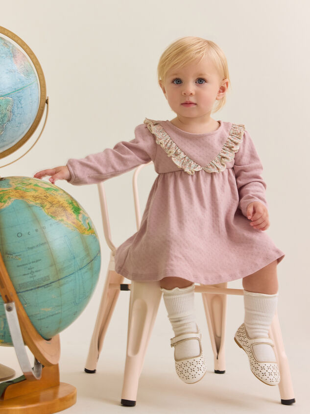 Kate Floral Pointelle Dress - AS Kids