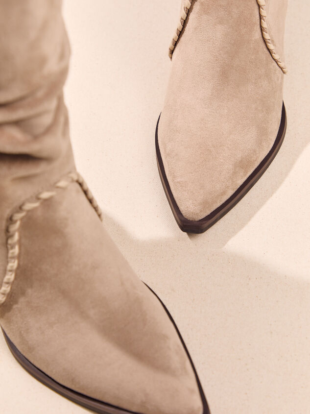Aria Scrunched Whip Stitch Boot Detail 4 - AS Kids