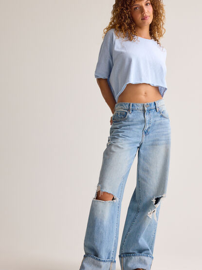 McKenna Oversized Boxy Crop Tee - AS Kids