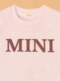 Penelope Polka Dot Mini Sweatshirt Detail 2 - AS Kids