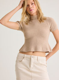 Noria Mock Neck Fitted Sweater - AS Kids