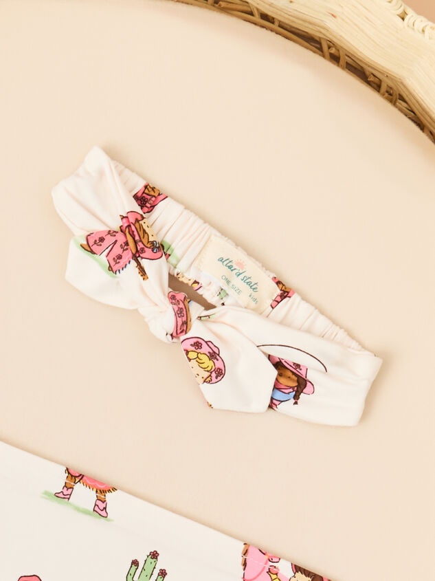 Vintage Cowgirl Swaddle with Headband Detail 4 - ALTAR'D STATE KIDS