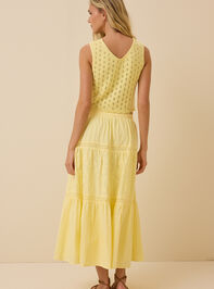 Ada Pointelle Pearl Button Sleeveless Cardigan Detail 7 - ALTAR'D STATE KIDS