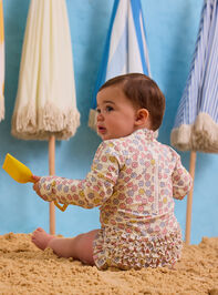 Sarah Long Sleeve Ruffle Butt Swimsuit Detail 6 - ALTAR'D STATE KIDS