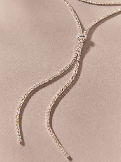 Glitzy 2 Layer Y Necklace - AS Kids