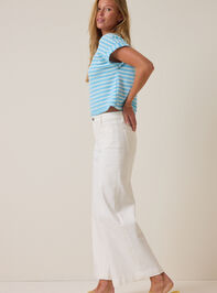 Hattie Stripe Roll Sleeve Crew Detail 4 - AS Kids