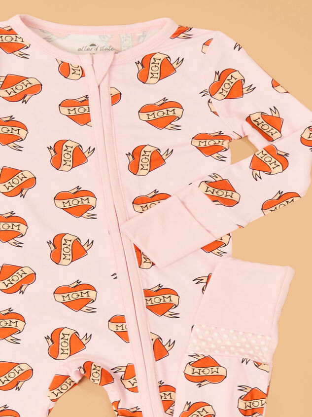 Mom Heart Tattoo Sleeper Detail 2 - ALTAR'D STATE KIDS