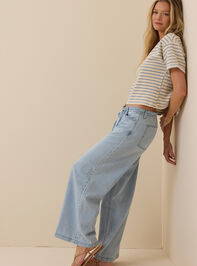 Scarlett V-Neck Striped Top Detail 5 - ALTAR'D STATE KIDS