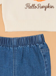 Hello Pumpkin Sweater & Jeans Detail 2 - AS Kids