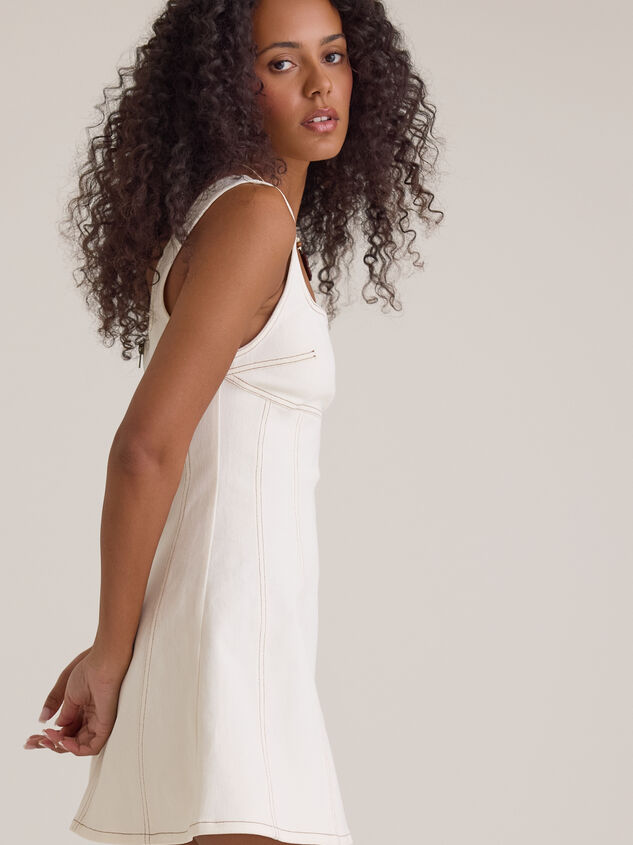 Kalie Denim Mini Dress Detail 3 - ALTAR'D STATE KIDS