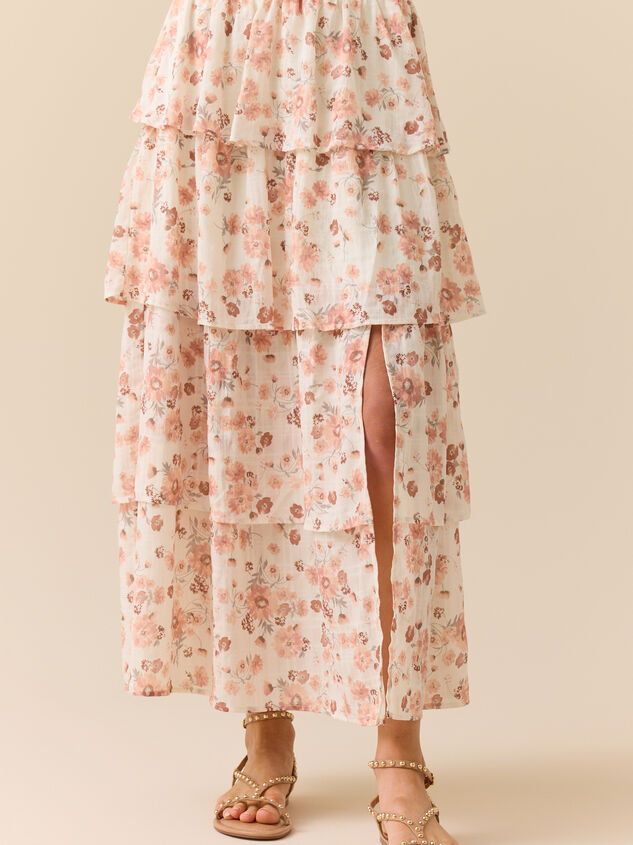 Evara Tiered Midi Skirt Detail 2 - ALTAR'D STATE KIDS