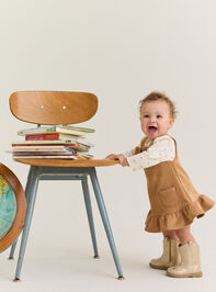 Eleanor Floral Suede Jumper Set - AS Kids
