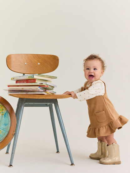 Eleanor Floral Suede Jumper Set - AS Kids