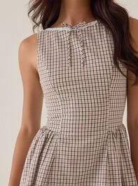 Madelynne Plaid Romper Detail 2 - AS Kids