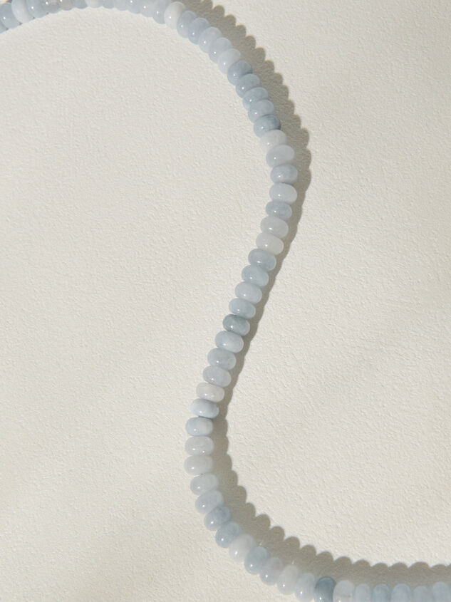 Blue Marbled Beaded Necklace Detail 2 - ALTAR'D STATE KIDS