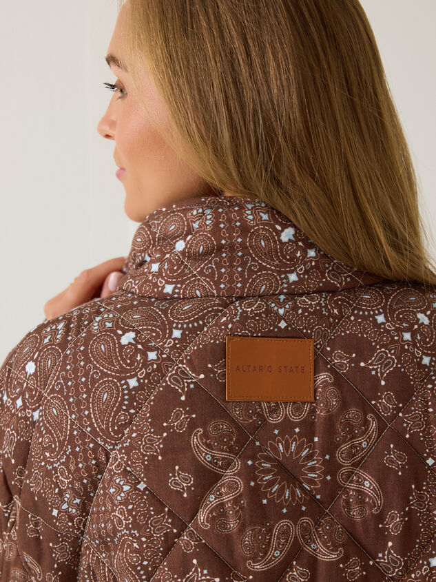 Cece Bandana Quilted Jacket Detail 5 - AS Kids