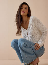 Ottiline Pointelle Button Up Top Detail 3 - AS Kids