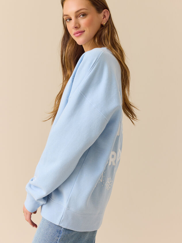 Make Heaven Crowded Graphic Sweatshirt Detail 5 - ALTAR'D STATE KIDS