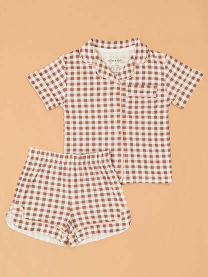 Eloise Gingham Toddler PJ Set - AS Kids
