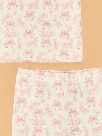 Bonnie Bows Toile Lounge Set - ALTAR'D STATE KIDS