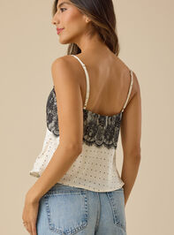 Kenna Satin Lace Tank Detail 4 - ALTAR'D STATE KIDS