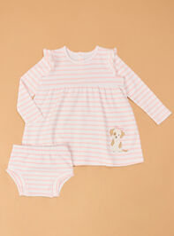 Polly Puppy Striped Dress - AS Kids