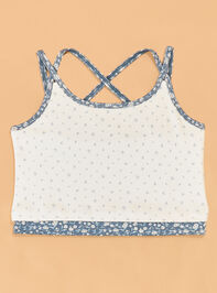 Addy Floral Double Layer Tank Detail 2 - AS Kids