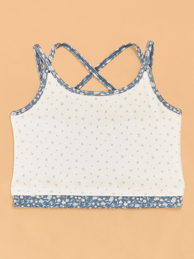 Addy Floral Double Layer Tank Detail 2 - AS Kids