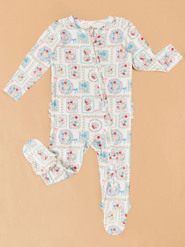 Finley Floral Patchwork Footie Detail 2 - ALTAR'D STATE KIDS