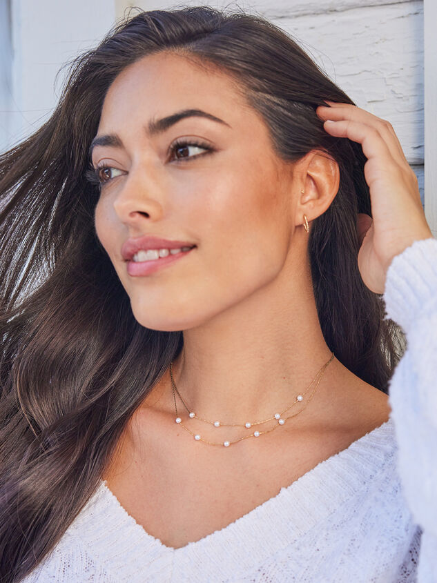 18k Gold Pearl Charm Necklace - ALTAR'D STATE KIDS