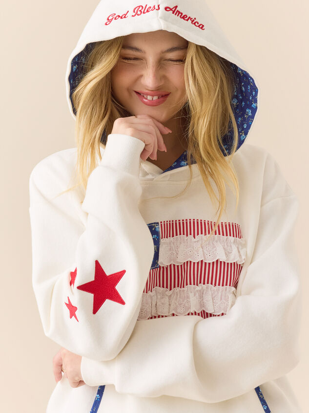 Americana Darling Hoodie Detail 2 - ALTAR'D STATE KIDS