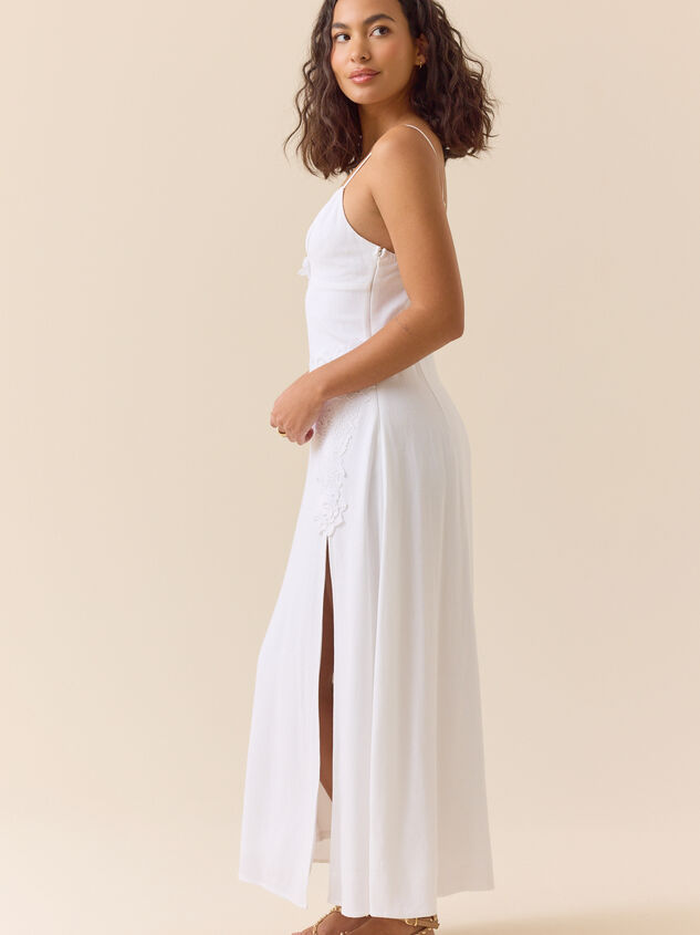 Margaret Linen Maxi Dress Detail 3 - ALTAR'D STATE KIDS