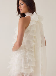 Ashen Ruffle Mini Dress Detail 6 - AS Kids
