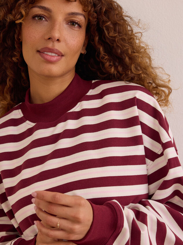 Victory Lap Stripe Mockneck Detail 3 - AS Kids
