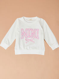 Lilly Bow Mini Sweatshirt Detail 2 - ALTAR'D STATE KIDS