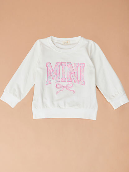 Lilly Bow Mini Sweatshirt - ALTAR'D STATE KIDS