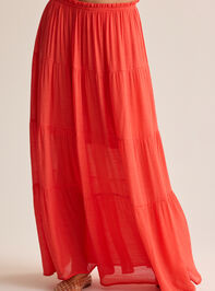 Tate Tiered Flowy Maxi Skirt Detail 2 - AS Kids