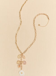 Belle Charm Cluster Necklace Detail 2 - ALTAR'D STATE KIDS