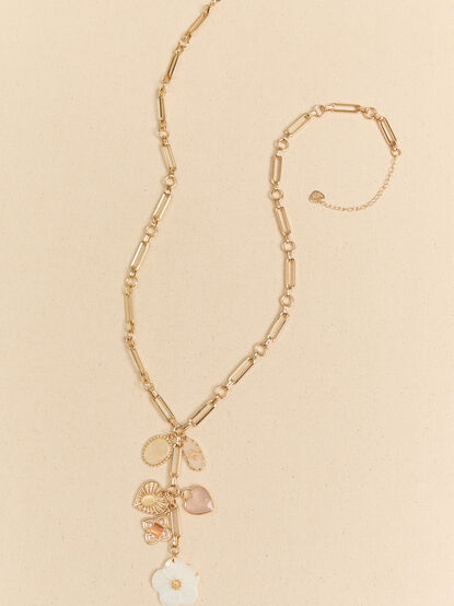 Belle Charm Cluster Necklace - ALTAR'D STATE KIDS