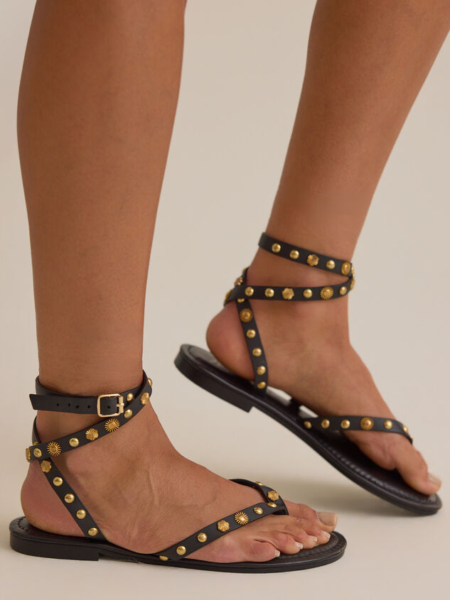 Athena Strappy Wrap Sandal Detail 2 - AS Kids
