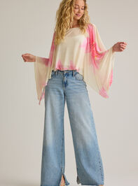Brielle Floral Poncho Detail 2 - AS Kids