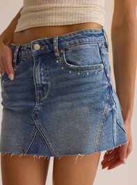 Leah Studded Denim Skirt Detail 2 - AS Kids