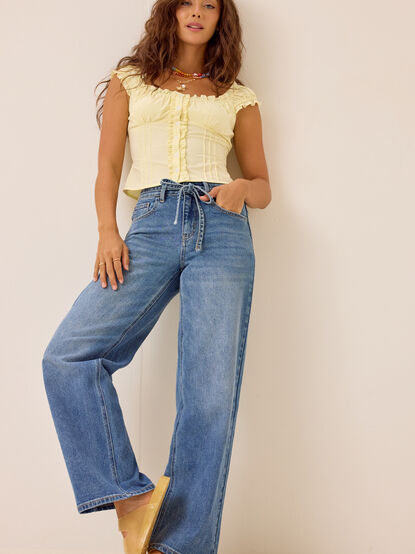 Rayleigh Tie Waist Jeans - AS Kids
