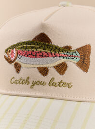Catch You Later Fish Trucker Hat Detail 2 - AS Kids