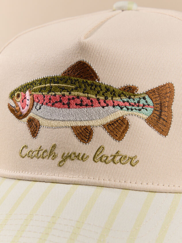 Catch You Later Fish Trucker Hat Detail 2 - AS Kids