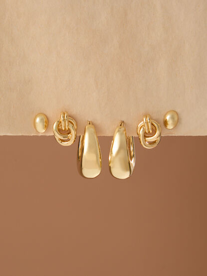18K Gold Chic Statement Earring Set - ALTAR'D STATE KIDS